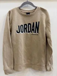 JORDAN スウェット XL ベージュ 裏起毛 ジョーダン ビッグロゴ　お買得のサムネイル