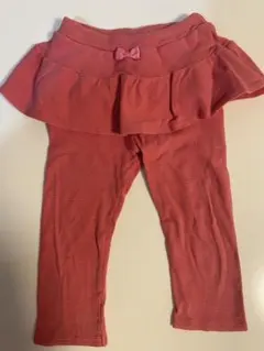 スカッツ　フリル付きピンクレギンス 95