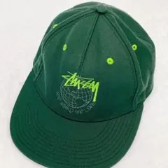 STUSSY ステューシー 緑色 キャップ スナップバック