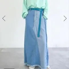 niko and…MODE NORM CORE リメイク風マキシデニムスカート