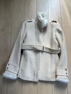 Calvin Klein ファー付きコート サイズ4