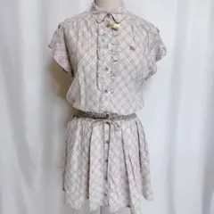 BURBERRY BLUE LABEL ワンピース 36 ノバチェック フリル