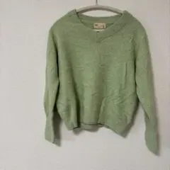 美品✨NANO UNIVERSE LB03 ライトグリーン ニットセーター