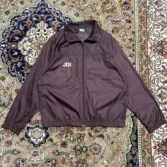 NIKナイロンジャケット JDI ロゴ入り バーガンディ