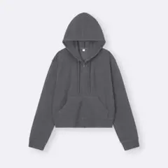 GU ループヤーンフルジップパーカ M ダークグレーのサムネイル