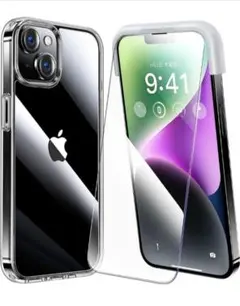 【Alphex自信作】iPhone 14 plus 用 フィルム付きケース