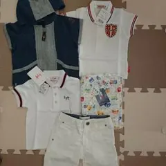 新品 ミキハウス ファミリア 70 ディーゼル 甚平 Tシャツ