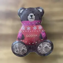 GODIVA 星降るクリスマス　くま　空き缶のサムネイル