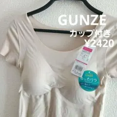 グンゼ　ブラ　カップ付き　シームレス　肌着　インナー　キレイラボ　M　レディース