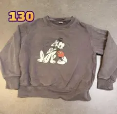 130 ユニクロ　ミッキーマウス　トレーナー