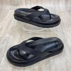 CAMINANDO Plage 別注トングサンダル ブラック スエード 22.5 - メルカリ