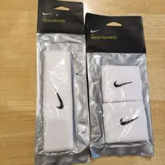 新品 NIKE ヘッド＆リストバンド 白黒