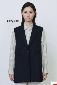 【美品】L’EQUIPE ギマコットンジレ
