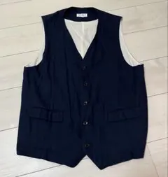 エフオービーファクトリー ベスト M ネイビー ヒッコリー - メルカリ