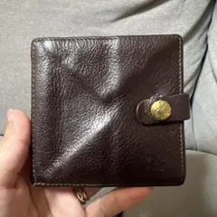 IL BISONTE イルビゾンテ 二つ折り財布 コンパクトウォレット シボ革