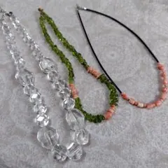 ネックレスセット クリスタル ビーズ