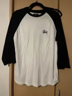 Stussy 七分袖カットソー Mサイズ ホワイト/ブラック