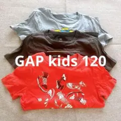 【3枚セット】GAP Tシャツ キッズ Sサイズ 男の子 レッド ブラックのサムネイル