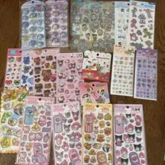 正規品シールまとめ売り　カプセル　平成はっぴーふぉん　おはじき　タイル　フェルト