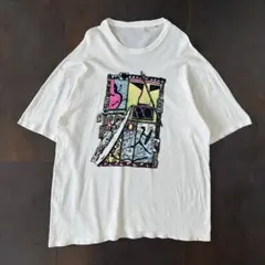 90s USA古着　オーシャンパシフィック　Tシャツ　アート　サーフ　シングルのサムネイル