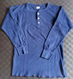 80s/J.E.MORGANサーマルロンT/Made in U.S.A.ネイビーのサムネイル