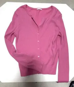 GU ピンク カーディガン UVカット　Mサイズ