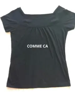 COMME CA 　カットソー　ブラック