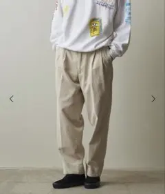 【Steven Alan】8Wヘビーウェイトコーデュロイツープリーツスラックスのサムネイル