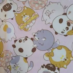 MOFUNIMAL　 生地 　ピンク KOKKA　オックス　幅約110×50㌢