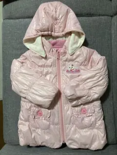 ミキハウス　うさこちゃん　リバーシブル中綿コート　ベスト付き　100