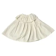 oatmeal　ミニエプロン付きロングスカート