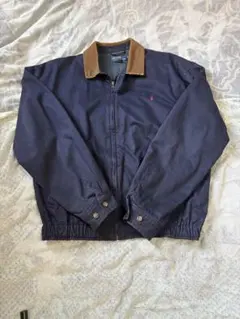 90s ラルフローレン　スウィングトップ　襟コーディロイ　裏地ブラックウォッチ