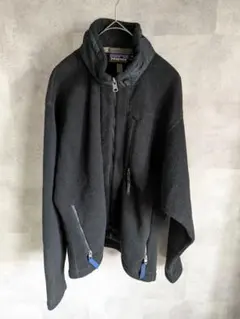 USA製　パタゴニア　シンチラ　フリースジャケット　ブラック　フルジップ　黒