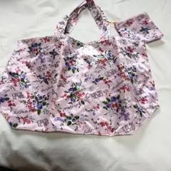CECIL McBEE トートバッグ ポーチ付き 花柄 ピンクのサムネイル