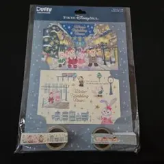 ディズニーシー　ウィンタートゥインクリングタウン　ポストカード&マステ