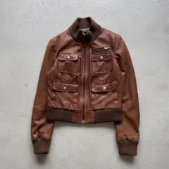ジャケット・アウター 00s dolce&gabbana leather bomber jacket DOLCE&GABBANA 00s Bomber Jacket - メルカリ