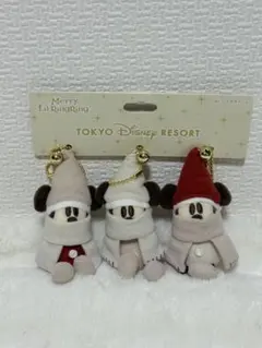 リルリンリン　ぬいぐるみチャーム3個ディズニークリスマス