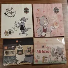 タリーズ　トムとジェリー　箱+紙袋　４点セット