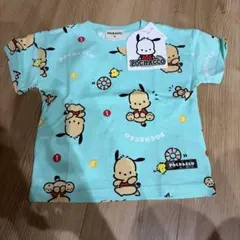 【新品】Pochacco 日焼けポチャッコ 総柄半袖 Tシャツ 90cm ミントのサムネイル