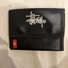Stussy ブラック 三つ折り財布