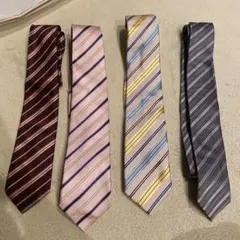 LES MUES シルク ネクタイセット 4本　ピンク　ネクタイ　メンズ