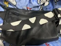 イアパピヨネ　 柄ワイドテープショルダーバッグ