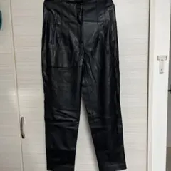 ZARA 黒 レザー パンツ M