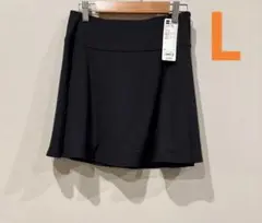 新品タグ付きGUドライストレッチスコートGAブラックL ジーユー