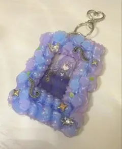 ホイップデコ　B8 トレカケース　紫&水色