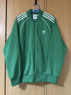 adidas originals SST トラックジャケット 緑 アディカラー