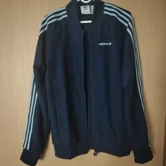 adidas ネイビー ジャージ Mサイズ☆美品☆