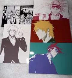 BLEACHブロマイド5枚セット 黒崎一護 阿散井恋次