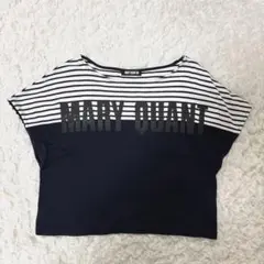MARY QUANT マリークワント ボーダー ロゴ Tシャツ