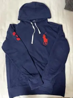 ポロラルフローレン パーカー スウェットプルオーバー 古着 ビッグポニー M